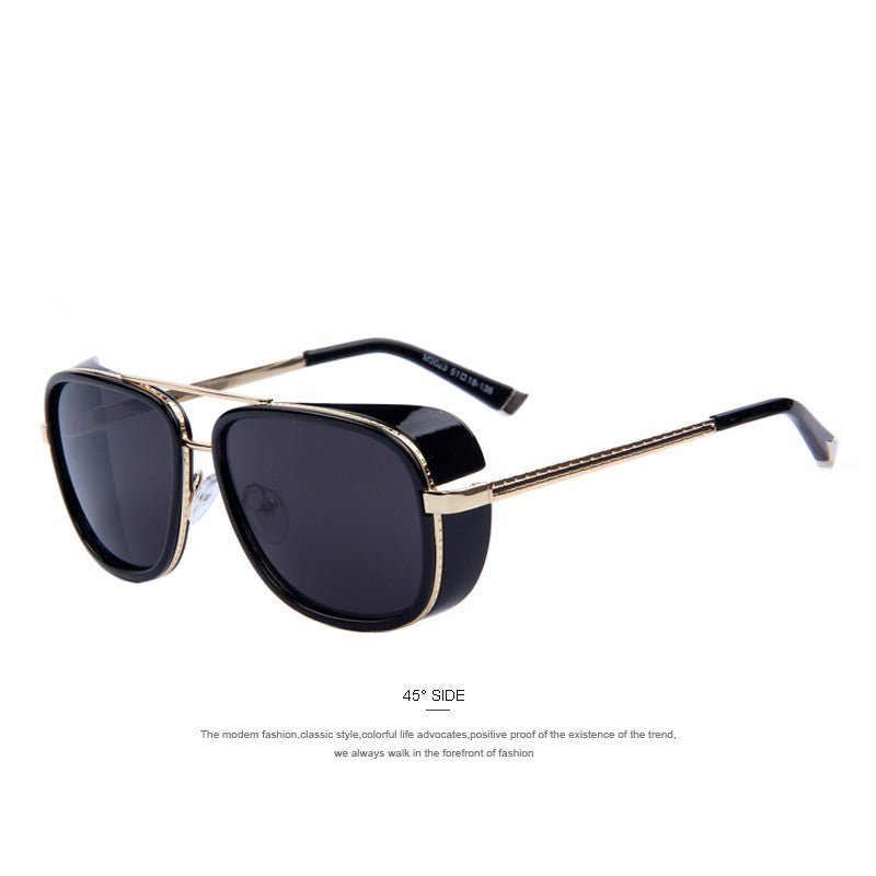 Oversized Vintage Mirror Sunglasses - Image 3