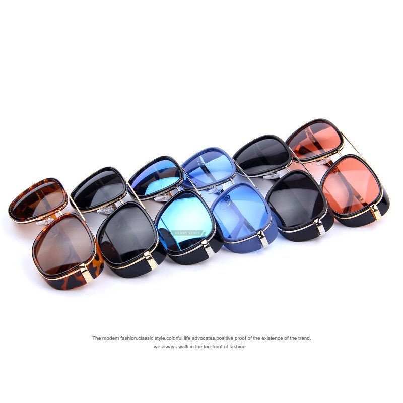 Oversized Vintage Mirror Sunglasses - Image 5