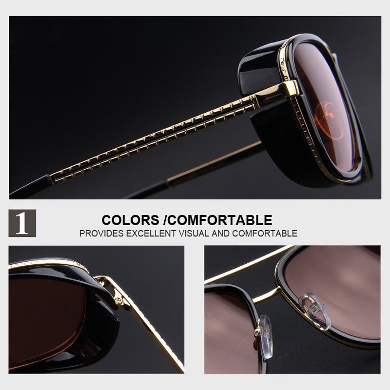 Oversized Vintage Mirror Sunglasses - Image 6